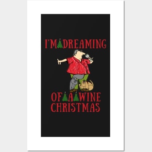 I'm dreaming of a wine christmas Posters and Art